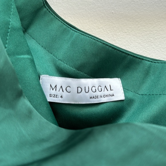 Ieena for Mac Duggal SATIN ONE SLEEVE COCKTAIL DRESS NWT - Picture 12 of 12